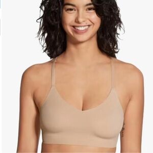 True & Co Womens Lace Racerback Adjustable Strap BraletteBra szM - Pack of 2